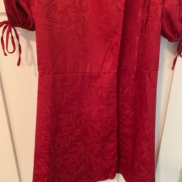 Atmos&Here wrap jacquard satin midi dress size 12 - Picture 11 of 17